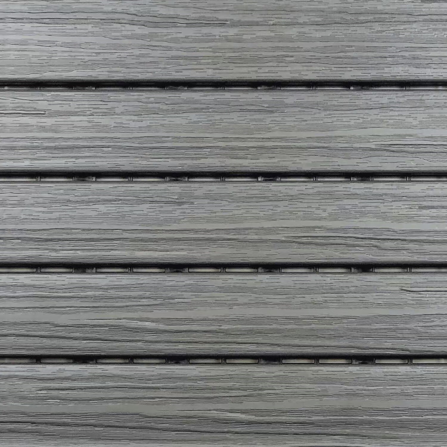 6PC Deck Patio Balcony Plastic Composite Outdoor Interlocking 12"x12" Tiles Grey gallery