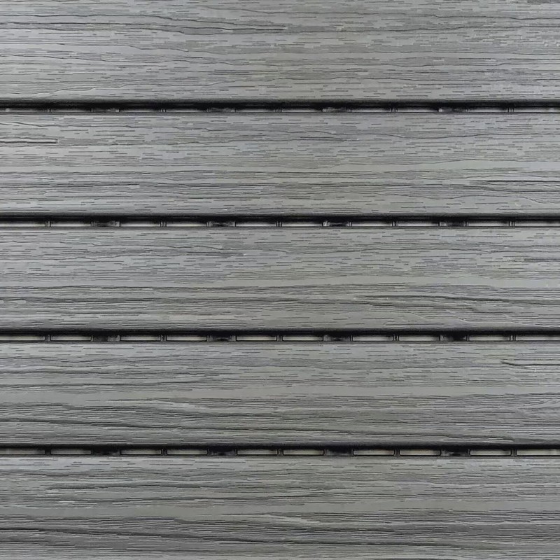 6PC Deck Patio Balcony Plastic Composite Outdoor Interlocking 12"x12" Tiles Grey gallery