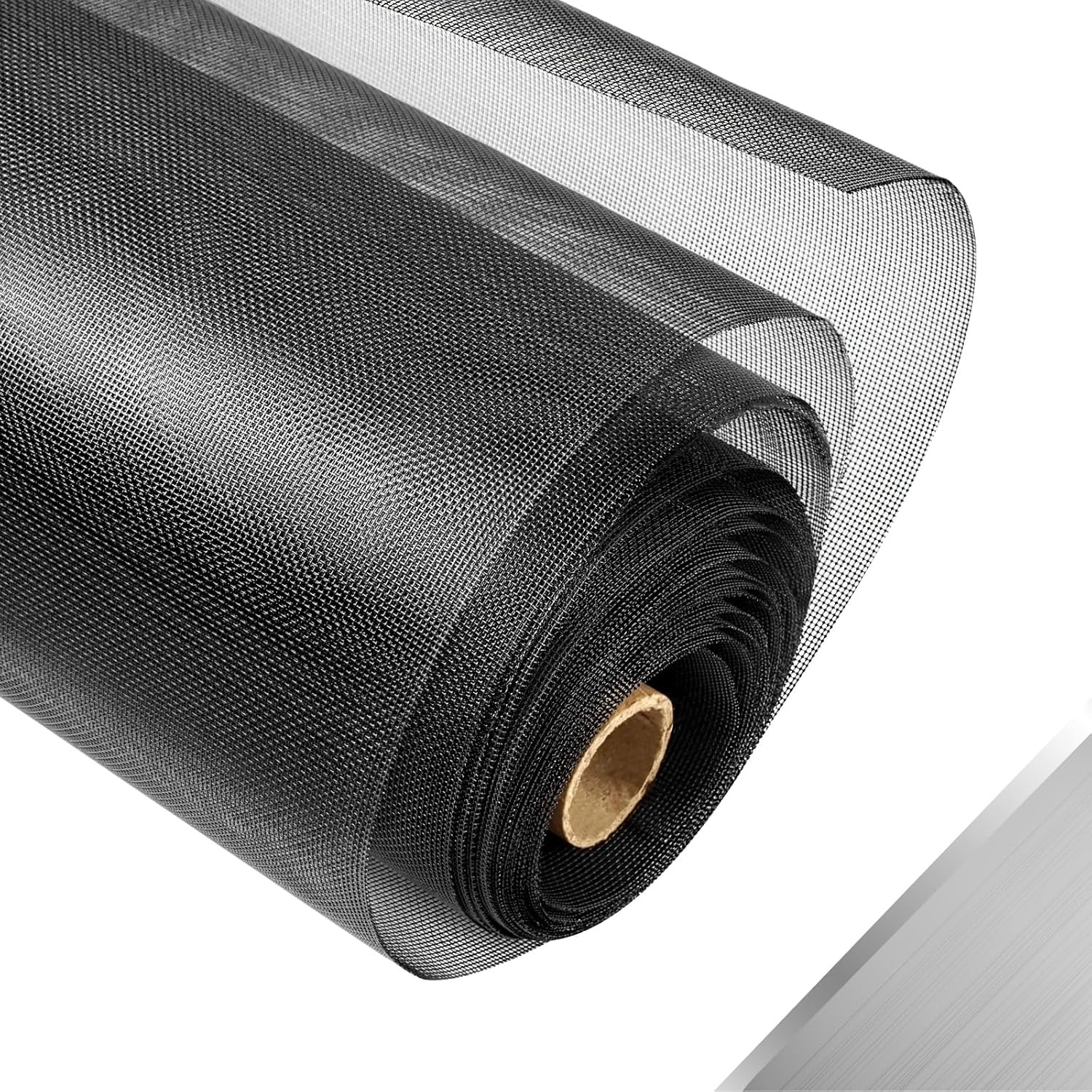 304 Stainless Steel Mesh Window Screen Roll,35In X 10FT Black Metal Window Scree gallery