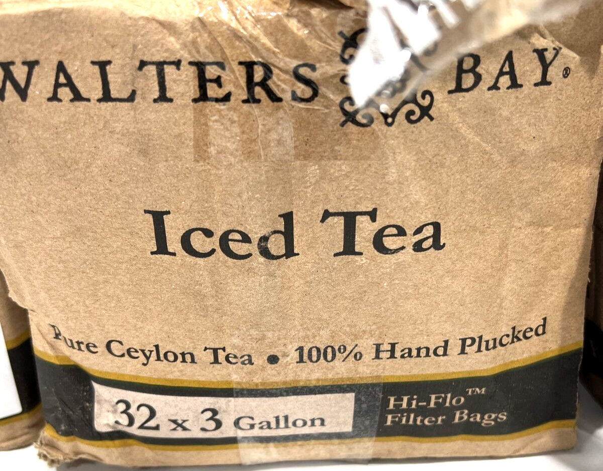 Walters Bay Iced Tea Pure Ceylon Black Tea 32x3 Gallon (4 Damaged Boxes) 12/2024 gallery
