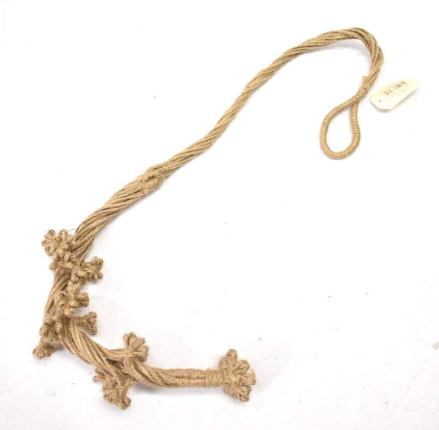 Handmade Macrame Jute Plant Hanger 29" L HUM01-03 Rope Outdoor Decor Unit gallery