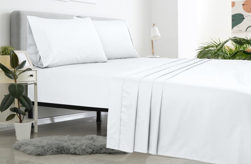 2 Pack Bulk Flat Set - Top Sheets - Soft 1800 Microfiber - & Stain Resistant ... gallery