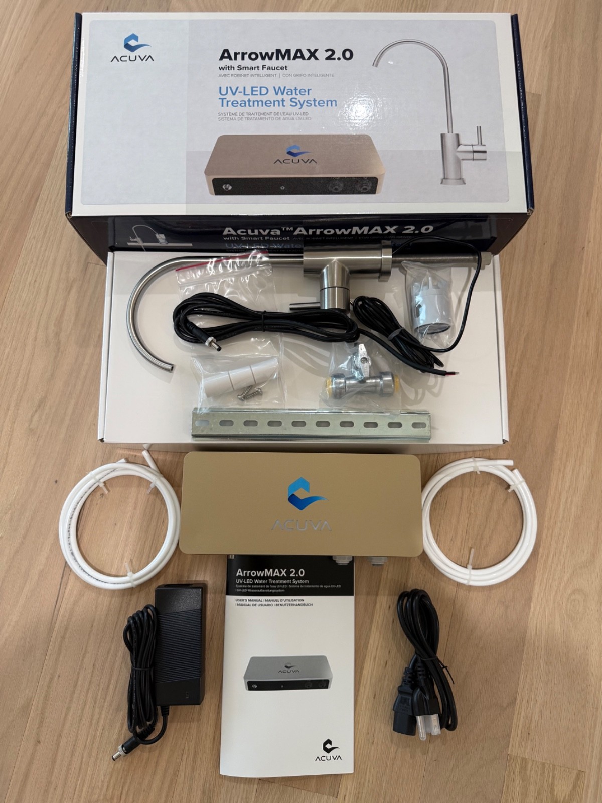 NEW Acuva ArrowMax 2.0 Dual-stage Microbial Under Sink Water Filtration Setup! gallery