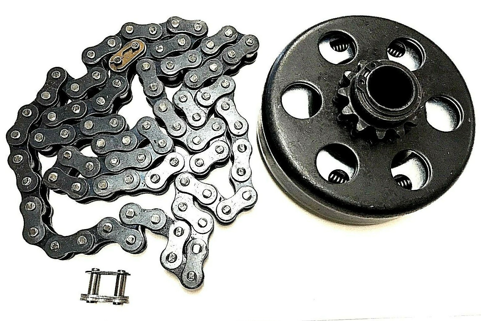 3/4'' BORE 12T #35 CENTRIFUGAL CLUTCH + CHAIN SET FITS COLEMAN MINI BIKE GO KART gallery