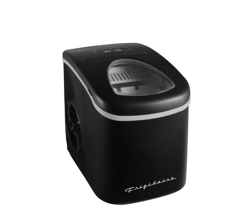 NEW Frigidaire Retro Countertop Ice Maker 26 lbs Bullet Ice Machine Black gallery