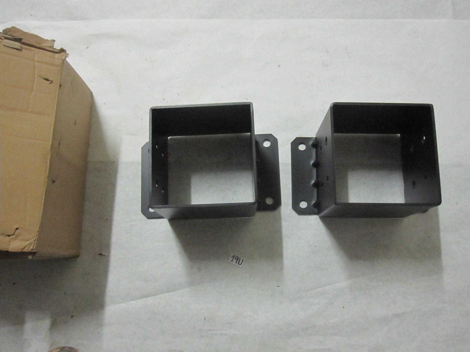 2 PCS 6x6 Post Base, Heavy Duty Steel Fence Post Base, Anchor Deck Supports gallery