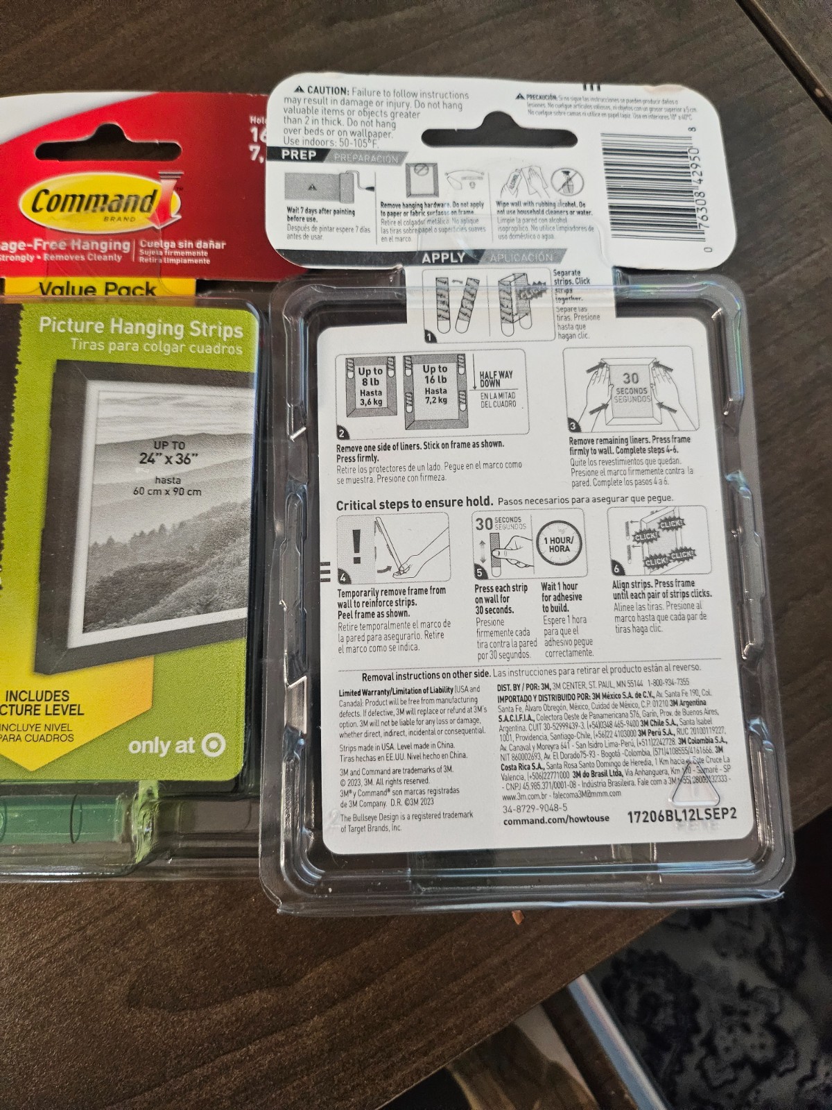 3M Command Strips 12 Large Picture Poster Hanging Black Includes Level 2 Pack gallery