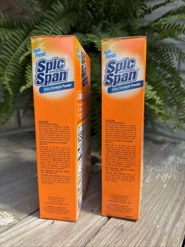 2 Spic and Span Extra Strength Powder Sun Fresh 27 OZ 1lb 11 oz NOS Discontinued gallery