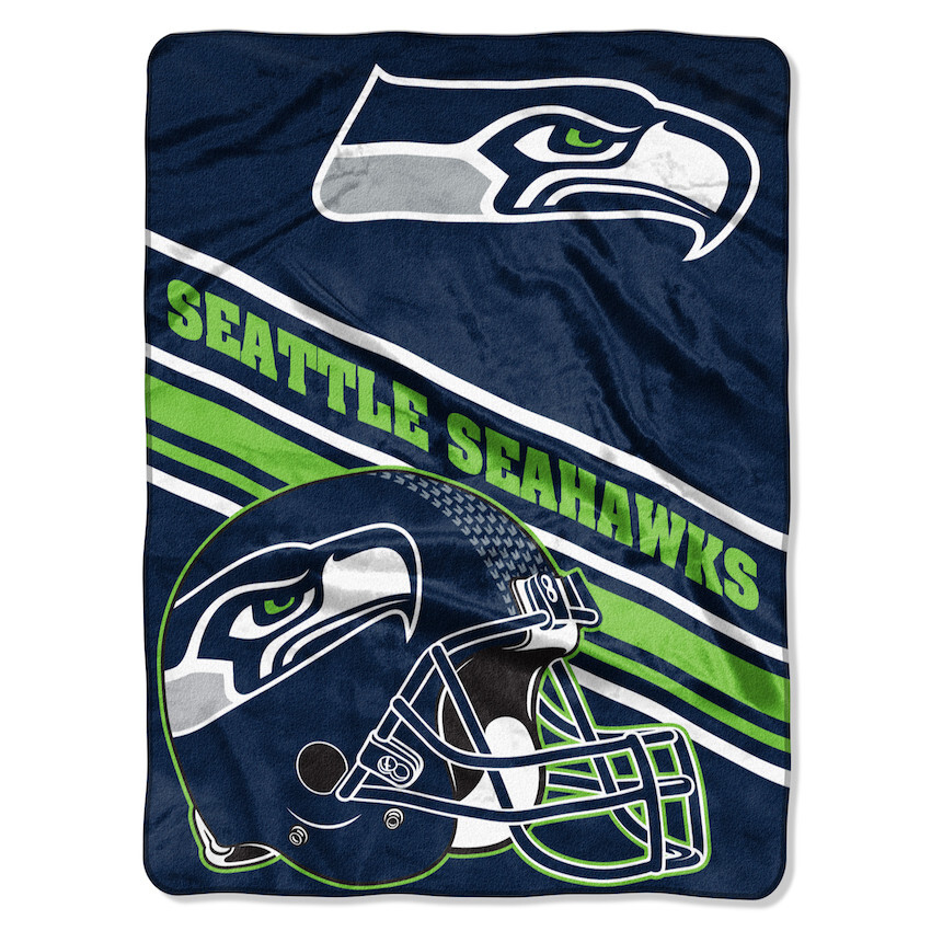 Seattle Seahawks NFL 60" x 80" Plush Throw Blanket, Soft & Warm gallery