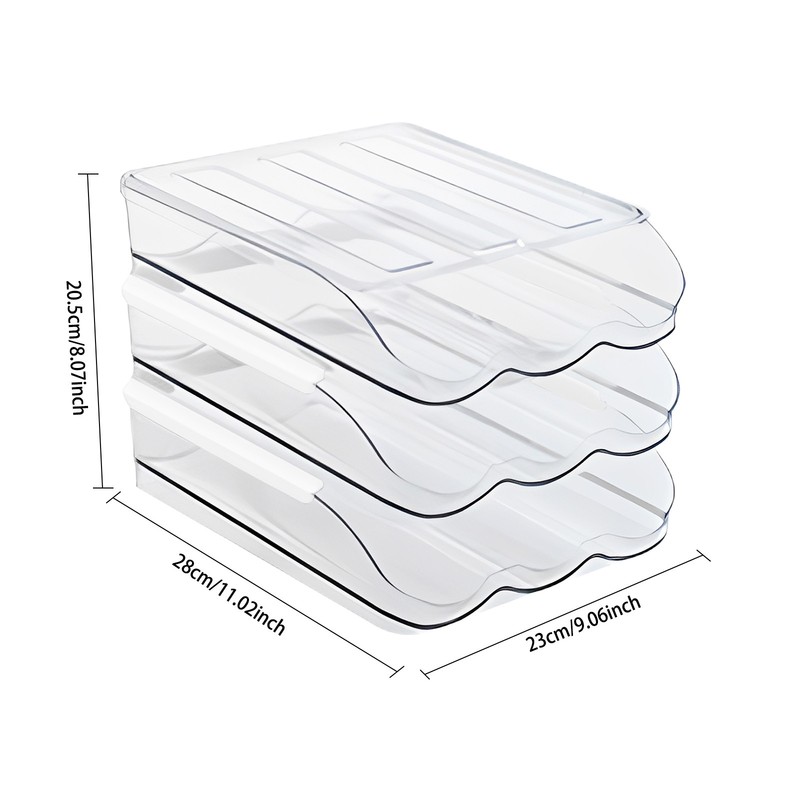 Egg Holder for Fridge Automatically Rolling Egg Storage Container Large Capacity gallery