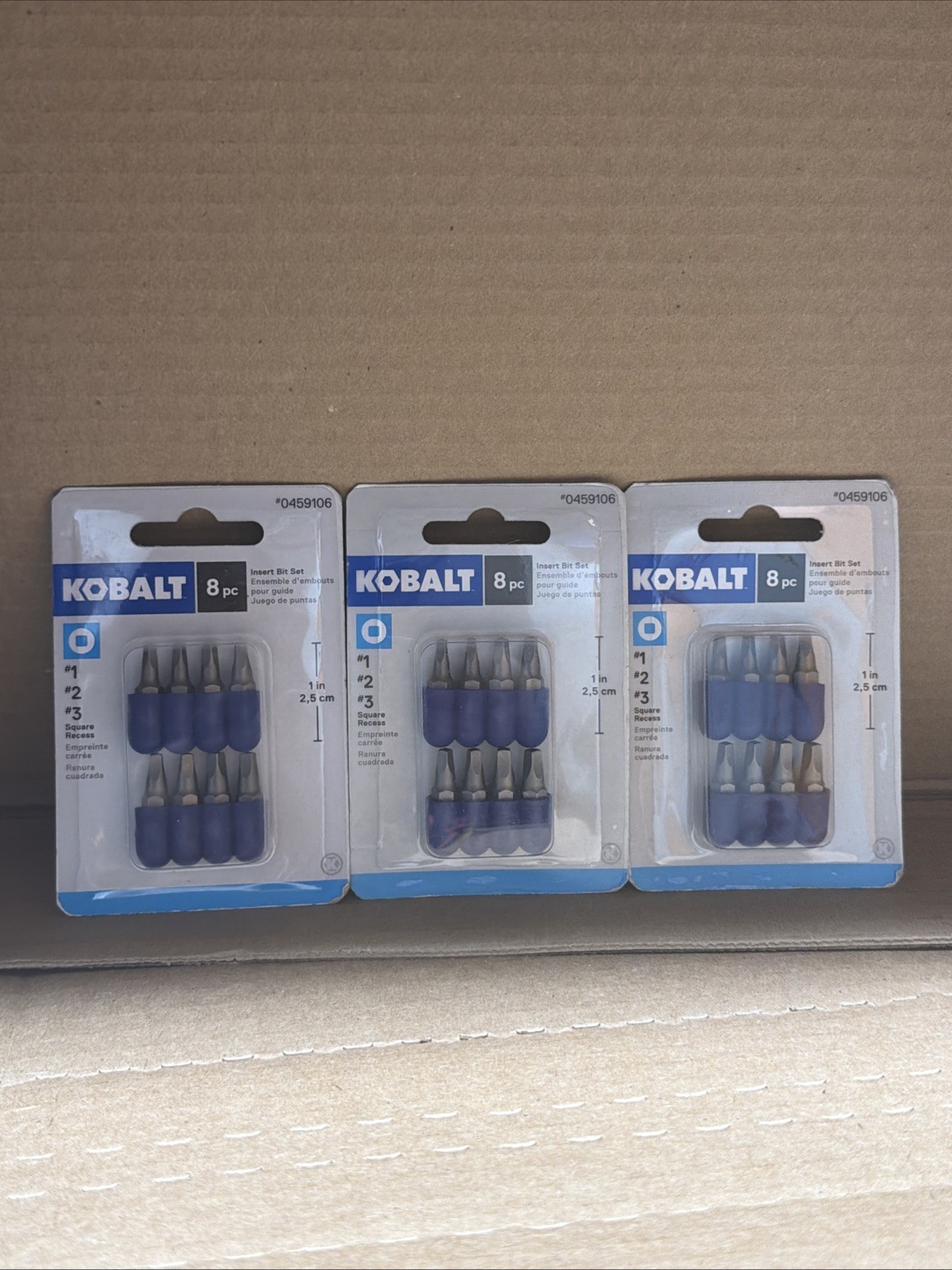 Kobalt 8 Pc Insert Bit Set 1 Inch 2,5 Cm LOT OF 3 gallery