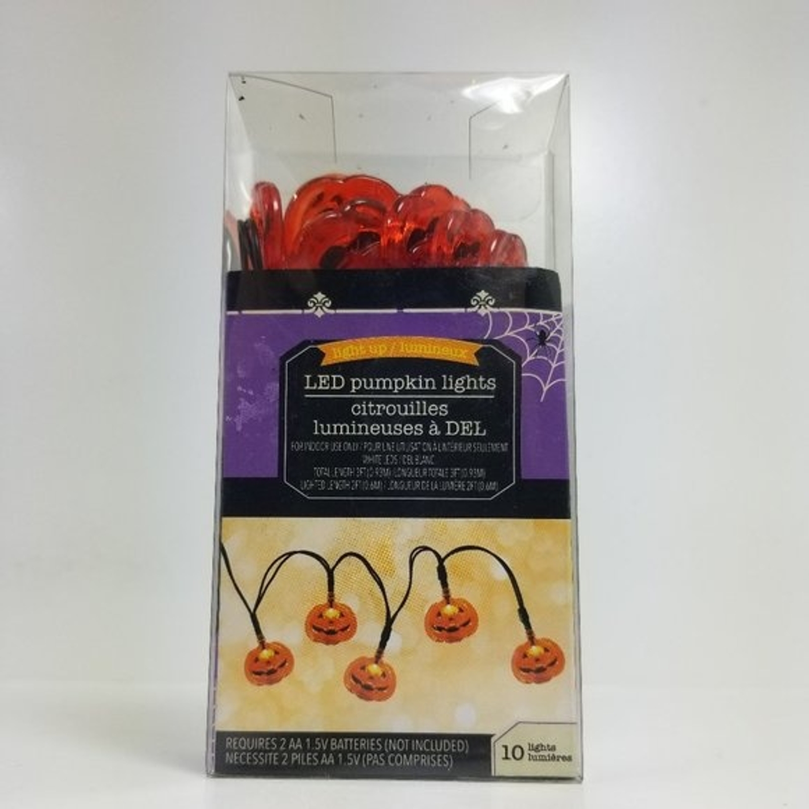 Halloween Punkin lights Requires 2 AA batteries for indoor use only gallery