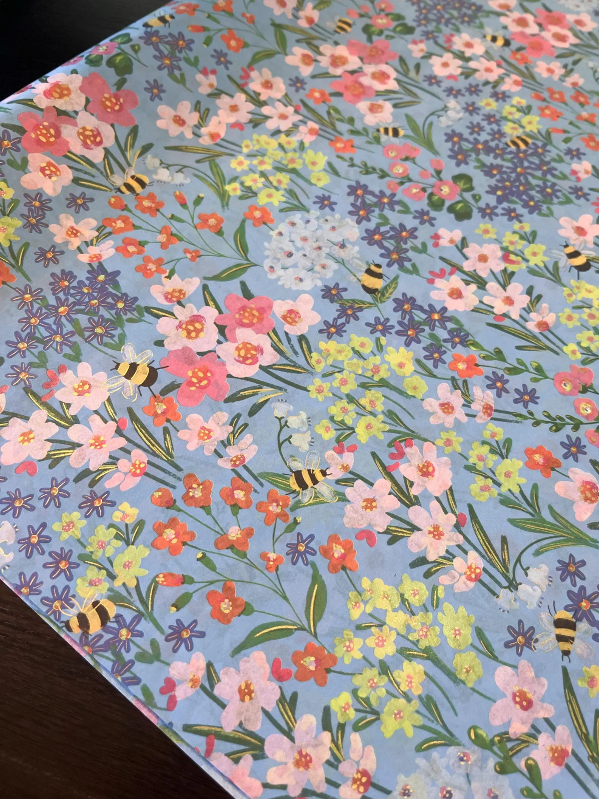 GARDEN BEES Design Tissue Paper Sheets Choose Size & Package Amount gallery