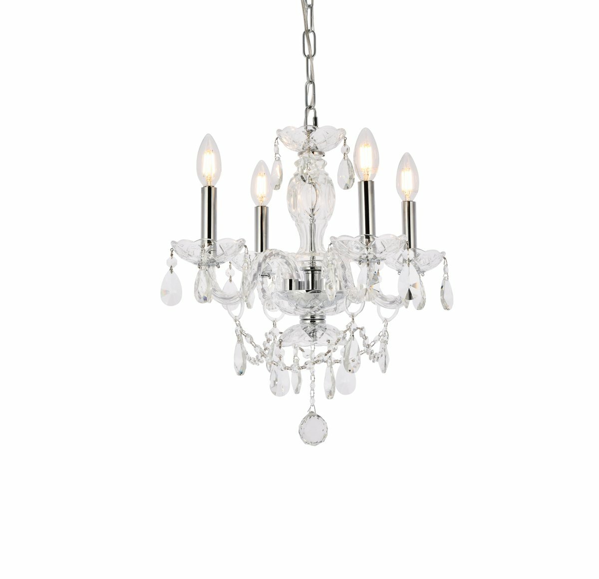 Crystal Pendant Light Chandelier Fixture Silver Kitchen Island Hanging Bedroom gallery