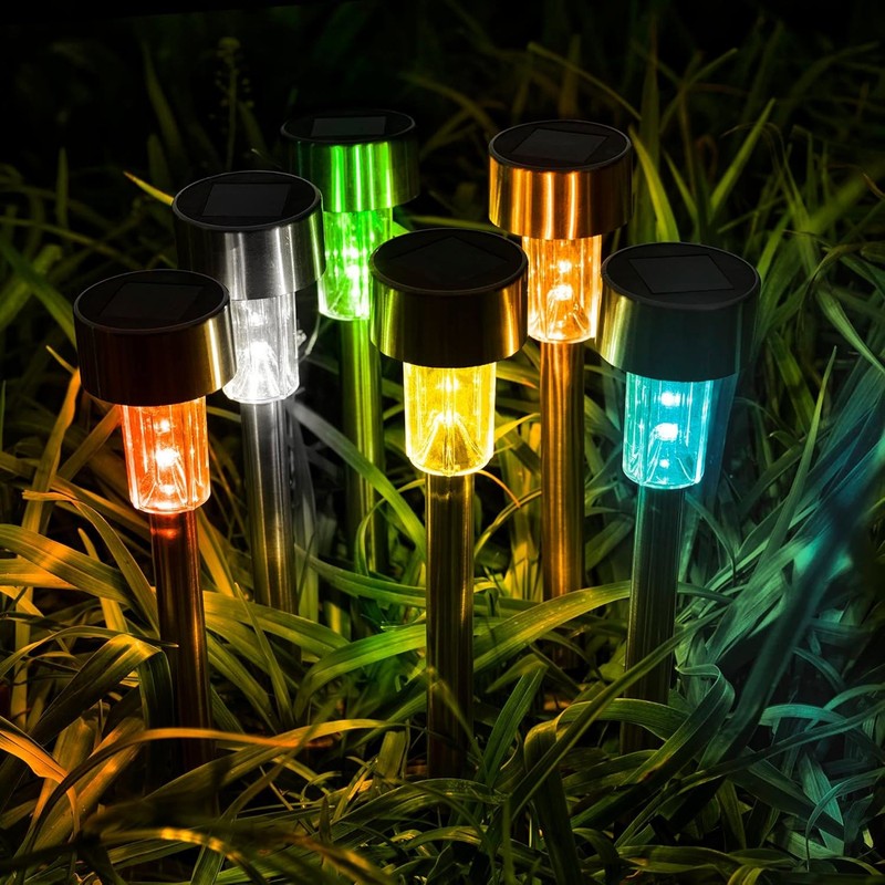 10x Solar Pathway Stake Lights LED Outdoor Garden Yard Patio Lawn Landscape Lamp gallery