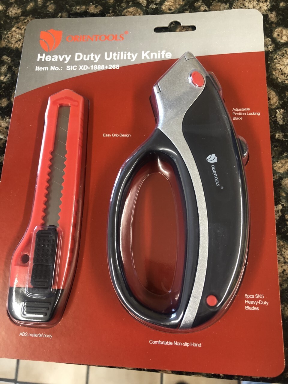 Orientools Box Utility knife & box cutter in package together gallery