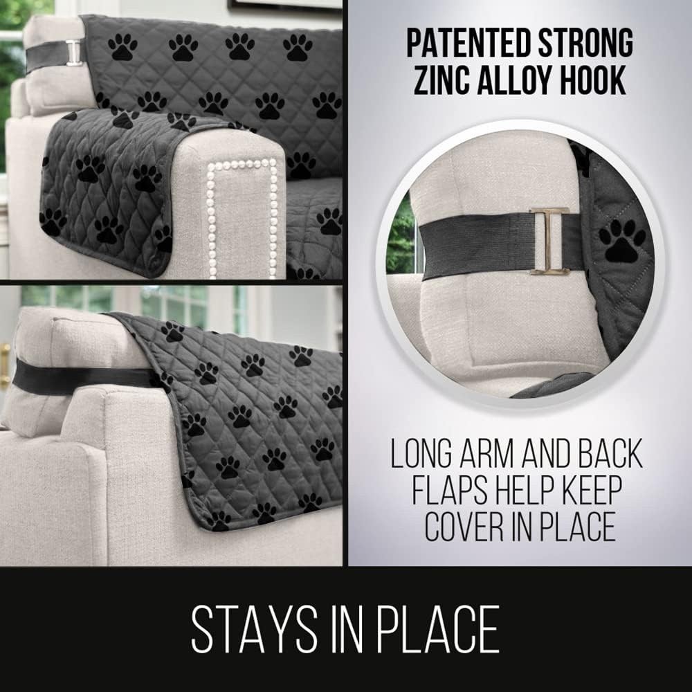 Sofa Shield Furniture Protector Sectional Microfiber Couch Cover Reversible Gray gallery