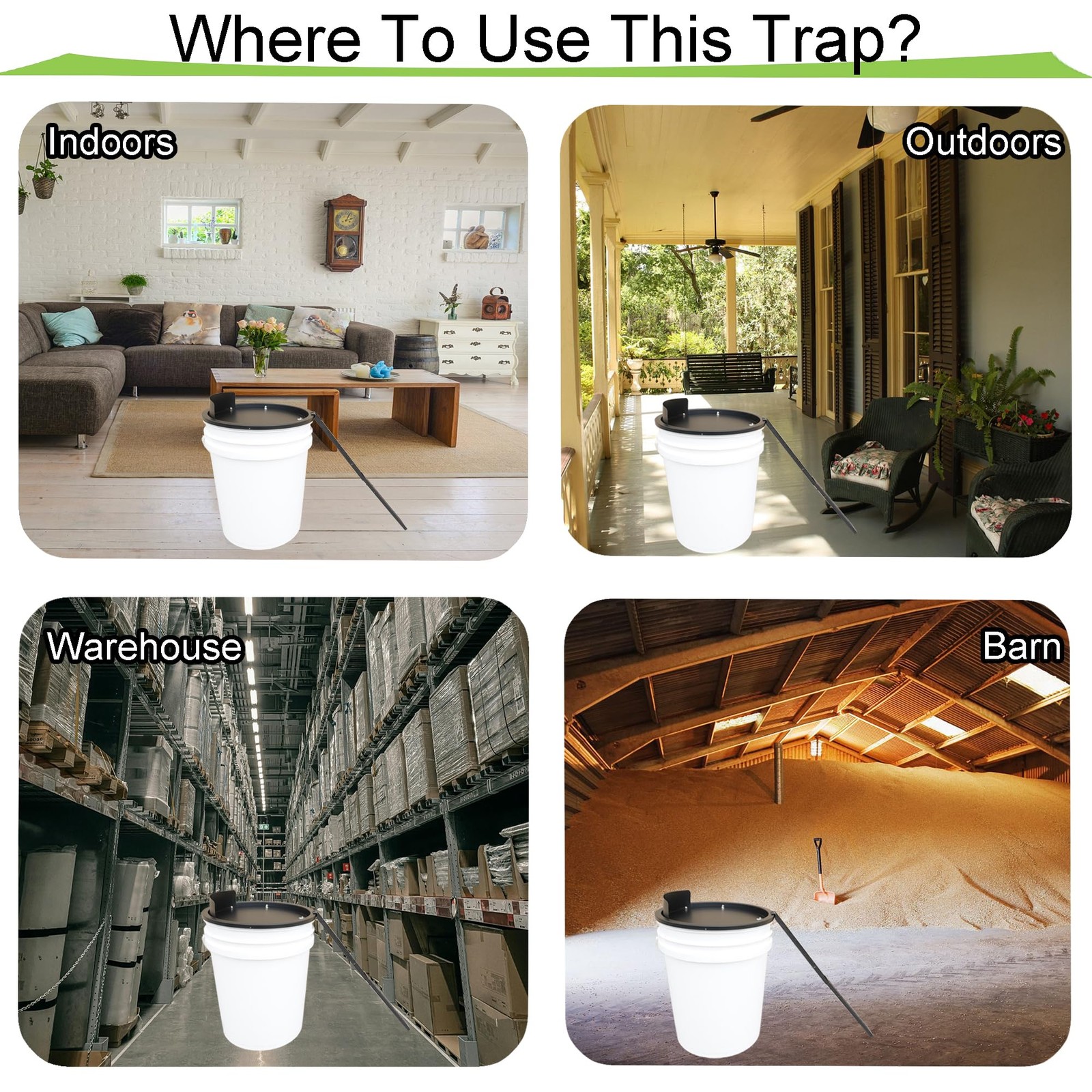 Bucket Lid Mouse Trap Metal 5 Gallon Bucket lid,Strong Metal Material that Ca... gallery