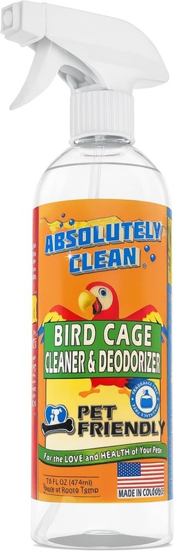 Amazing Bird Cage Cleaner and Deodorizer - Just Spray/Wipe - Safely & Easily ... gallery