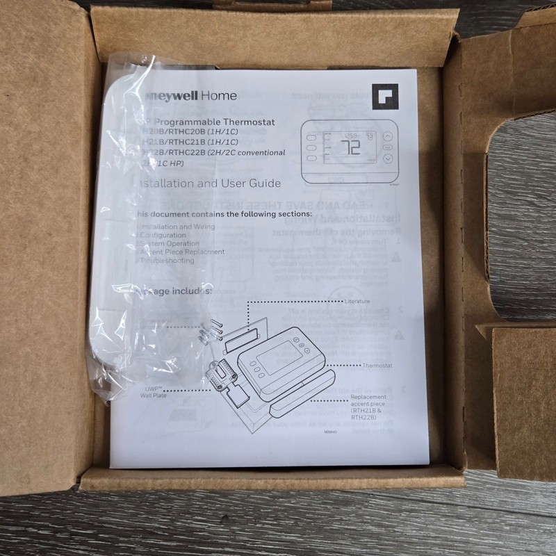 Honeywell RTH21B Programmable Thermostat Single Stage 1 Heat/1 Cool Flexible gallery