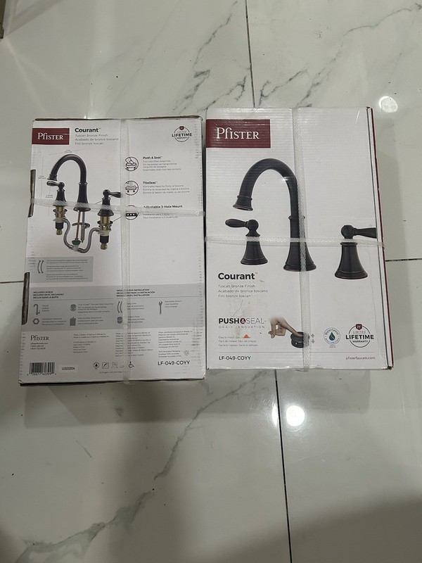 Pfister Courant Widespread 2-Handle Bathroom Faucet - Tuscan Bronze LF-049-COYY gallery