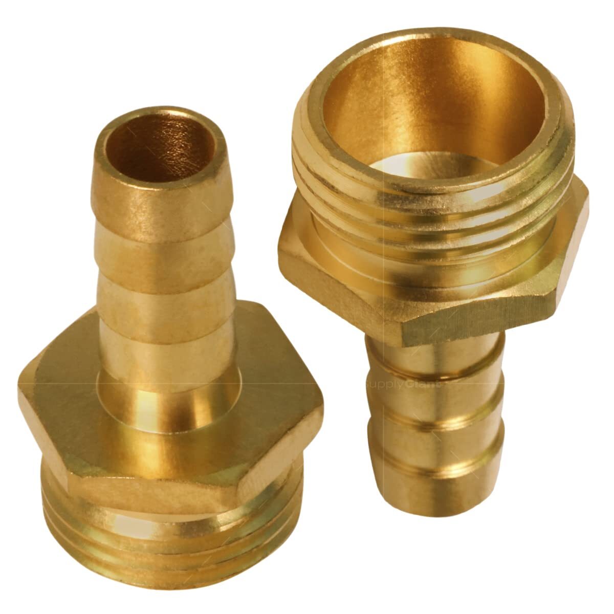 Garden Hose Adapter, 5/8" HB x 3/4" HB, Brass Lead Free 10 Pack gallery