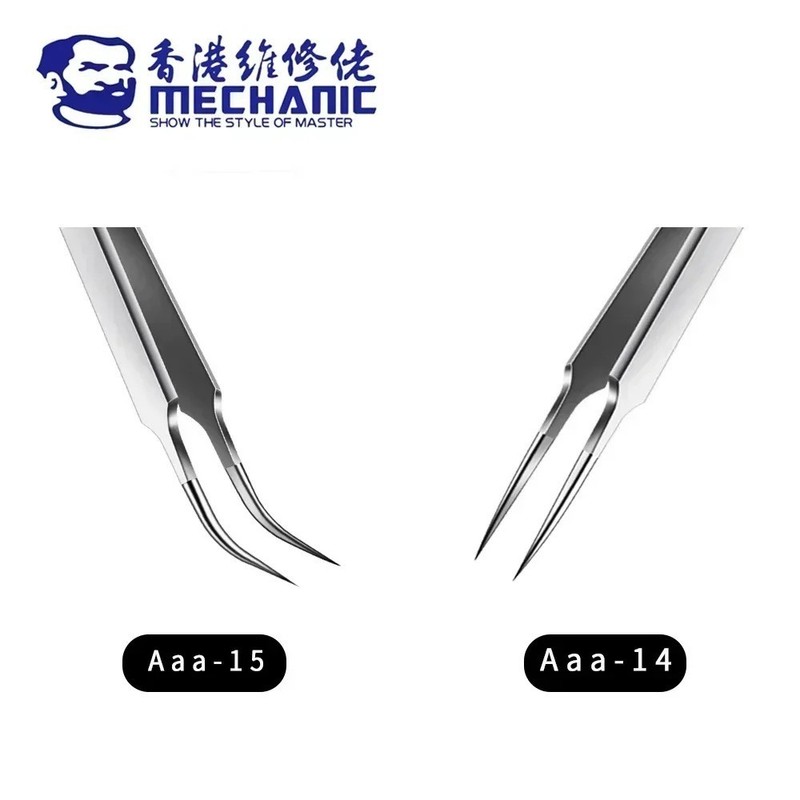 MECHANIC AAA-14 / AAA-15 Precision Tweezers | Ultra-Fine PCB Repair Tool gallery