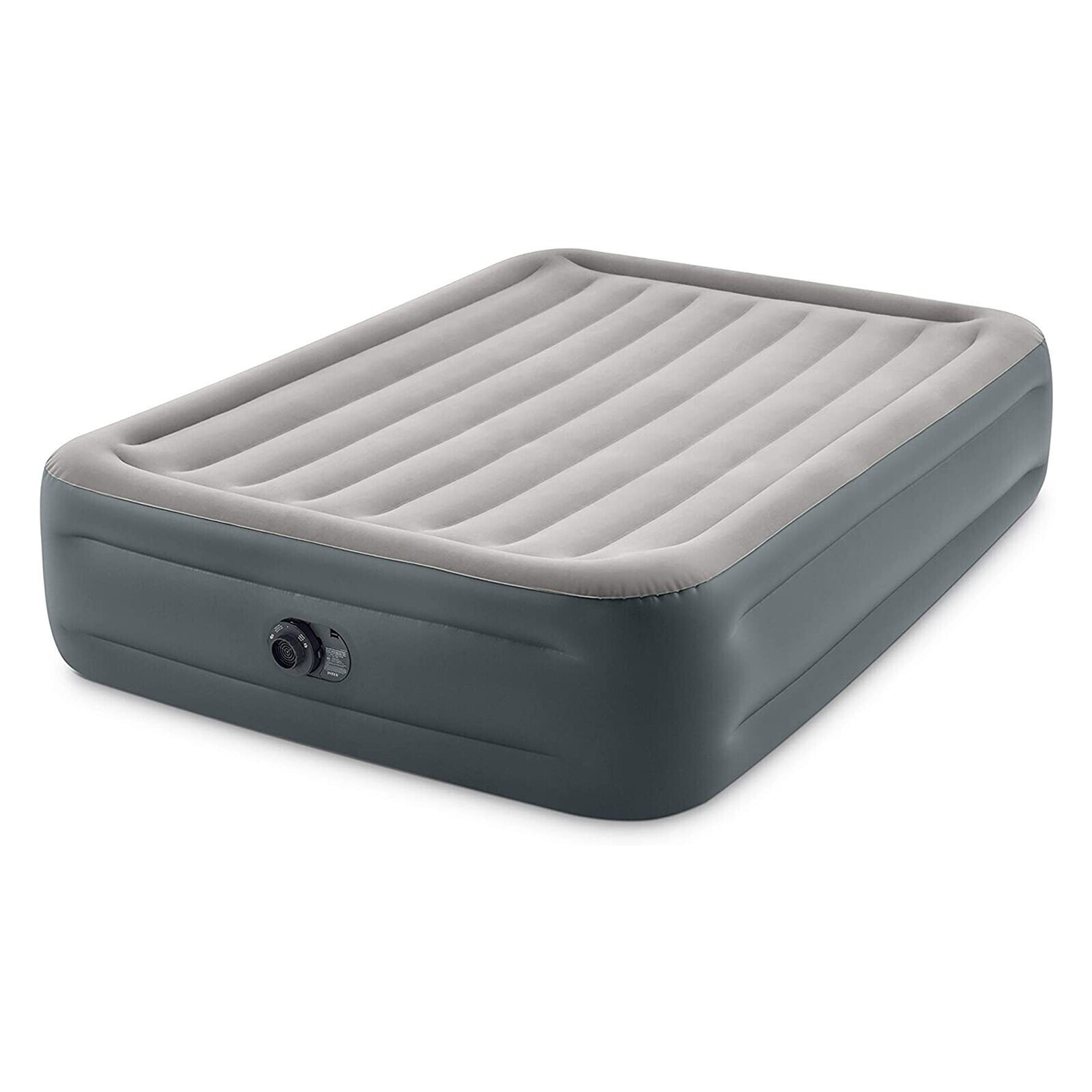 Intex Dura Beam Essential Rest Blow Up Queen Mattress Air Bed with Built In Pump gallery