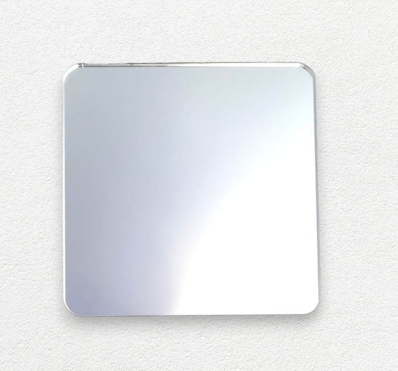 Rounded Corner Square Acrylic 3mm thick Mirrors, Many Sizes, Colours & Engraving gallery