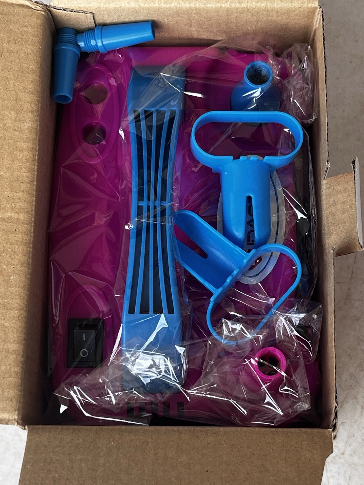 Electric Balloon Pump Pink - Dual Nozzle Automatic Inflator for Party Decor-NEW gallery