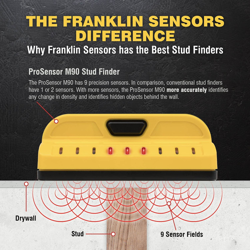 Franklin Sensors ProSensor M90 Professional Stud Finder with 9-Sensors for the & gallery