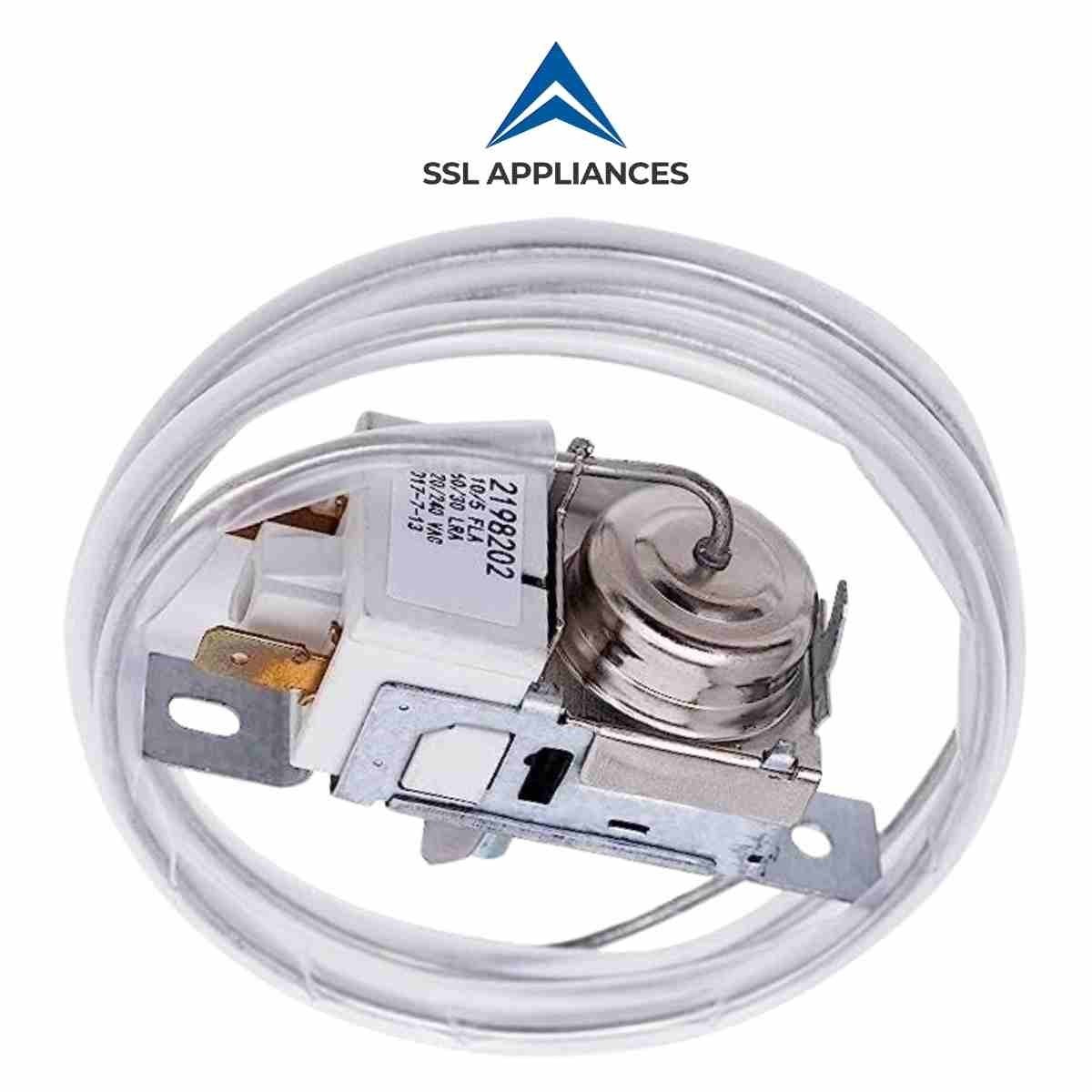 Whirlpool 2198202 Refrigerator Cold Control Thermostat Replaces WP2198202 1-PACK gallery