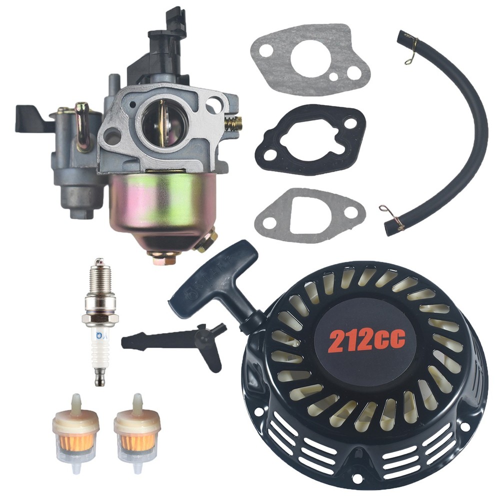 Carburetor Pull Recoil Starter For Predator 212cc 196cc 6.5HP Mini Bike Go Kart