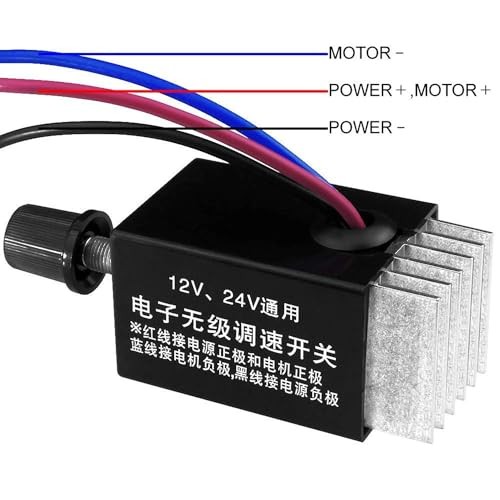 DC Motor Speed Controller Universal DC 12V 24V 10A Electronic Stepless Speed gallery
