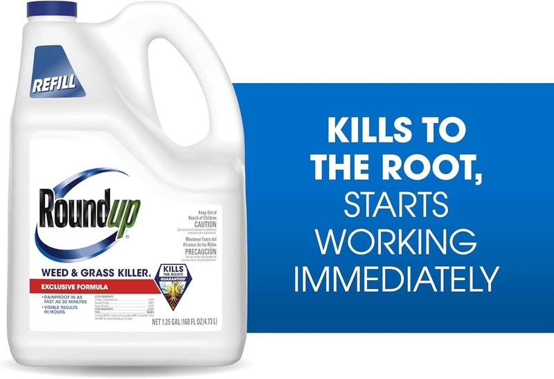 Roundup Weed & Grass Killer₄ Refill, Use in and Around Flower Beds 1.25 gal.... gallery