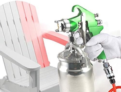 Industrial HVLP Siphon Feed Spray Gun – 1000cc Non-Drip Paint Cup & 1.4mm Pre... gallery