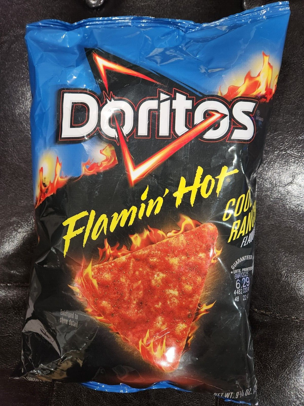 DORITOS FLAMIN'HOT COOL RANCH FLAVORED TORTILLA CHIPS 05/25 FRITO LAY 9 1/4 OZ gallery