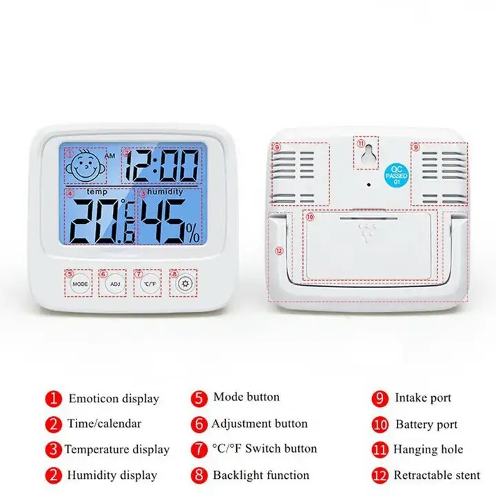 Digital Temperature Humidity Meter Home Indoor Electronic Hygrometer Thermometer gallery