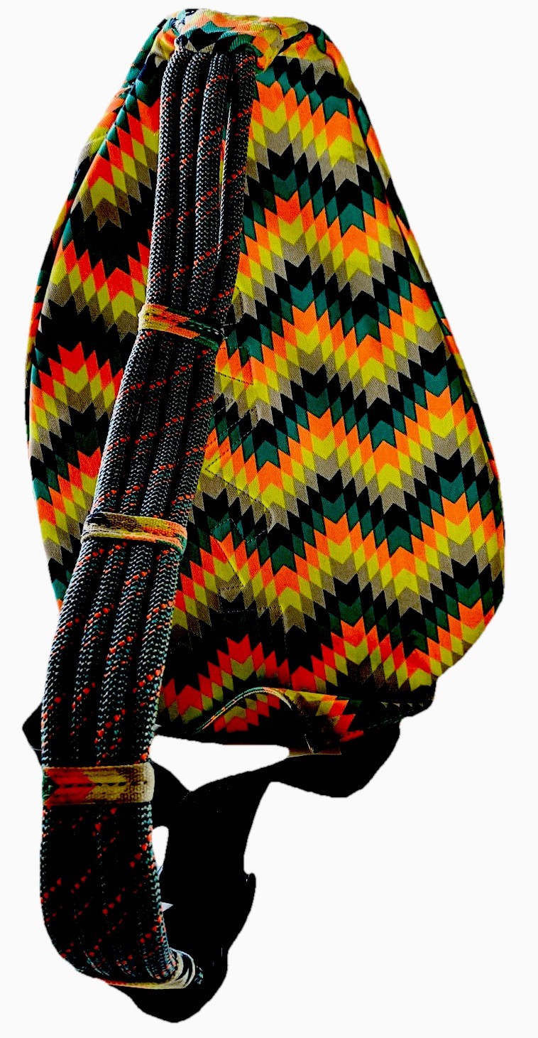 NWOT Kavu Rope Sling Back Bag Backpack Aztec Multicolor Zigzag 2