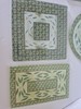 Temptations New Old World Green Trivet 4 Rectangular Glass Round Hot Plates Lot gallery