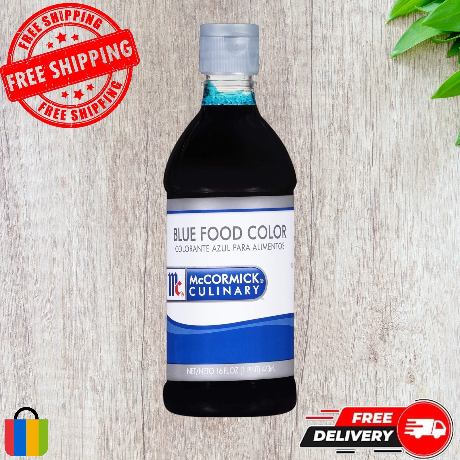 Blue Food Coloring, 16 Fl Oz - One 16 Fluid Ounce Bottle of Blue Food Coloring L gallery