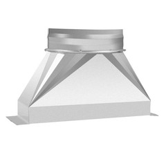 Galvanized Duct Transition Rectangular To Round HVAC 31/4×10 To 5 Inch