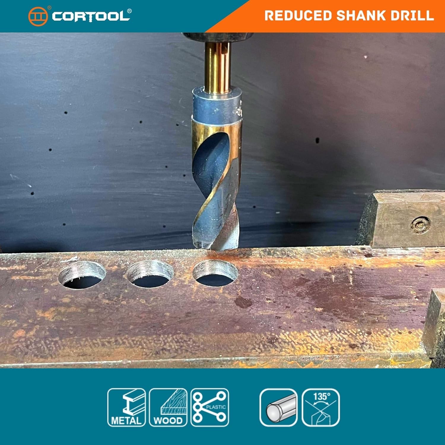 1 Inch Drill Bit | Reduced Shank High Speed Steel | 1" Drill Bit for Metal and S gallery