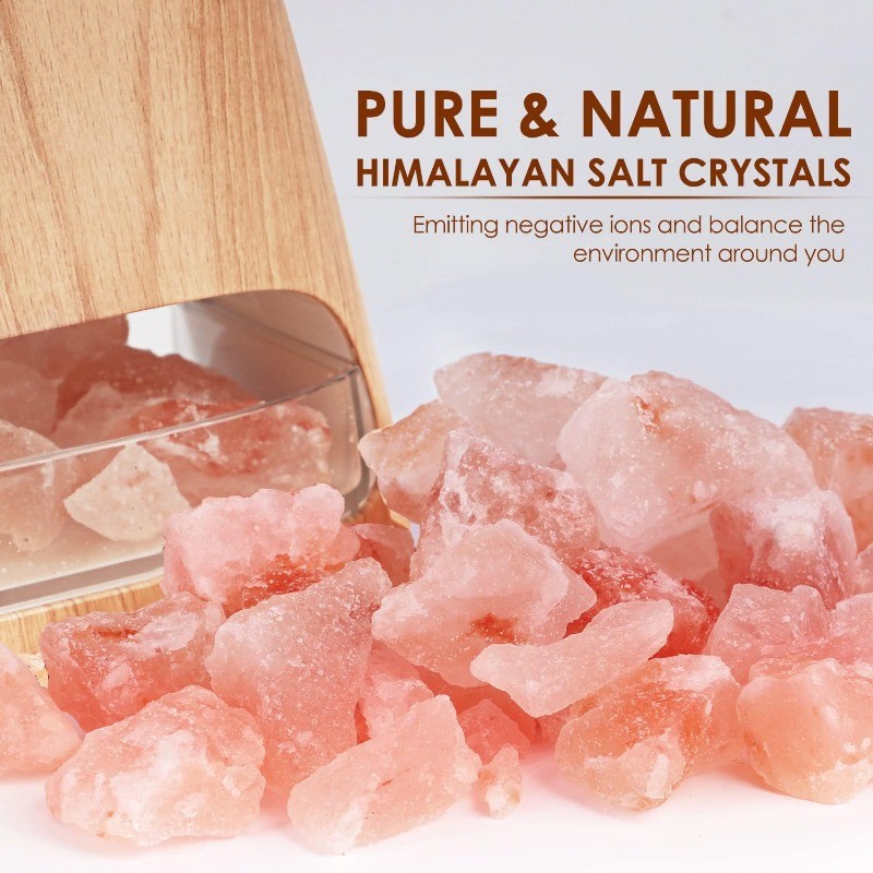 2-in-1 Ultrasonic Essential Oil Diffuser & Himalayan Salt Lamp Aromatherapy New gallery