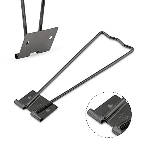 Jersvimc 4Pcs Black Frame Easel Back Stand, Iron Picture Holder Stand Metal gallery