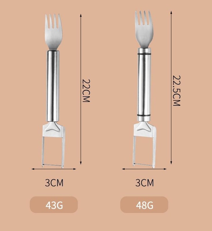 Watermelon Cutter Fork Fruit Slicer Kitchen Gadget Tool Stainless Steel Enjoy e gallery