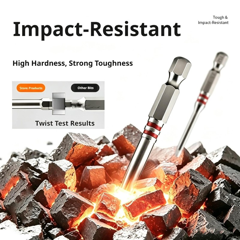 6-Piece Screwdriver,Featuring magnetic hexagonal shanks pagoda-shaped internal gallery