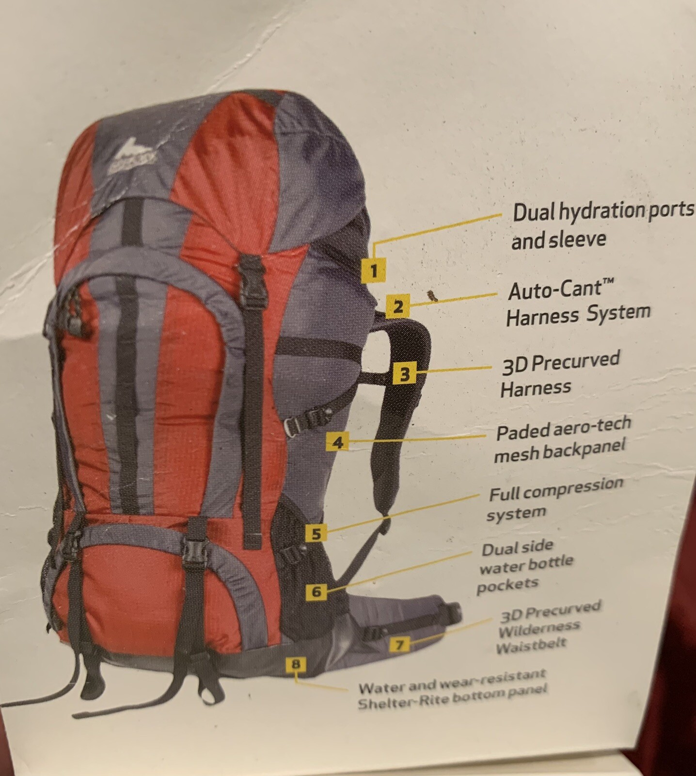 Gregory Backpacking Rambler 60, Hiking, Camping Backpack, Size M 3