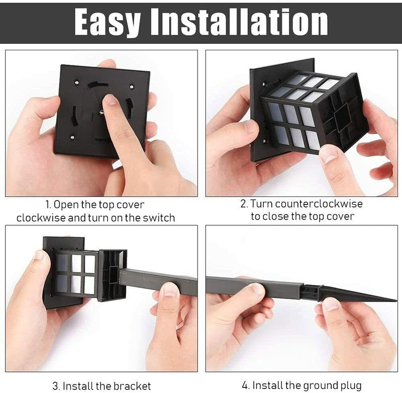 Solar Pathway Lights Outdoor LED Solar Powered Garden Lights 12 Pack Waterproof gallery