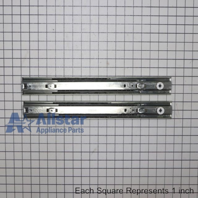 Whirlpool Refrigerator Freezer Drawer Slide Rail (Set of 2) W11658403 gallery